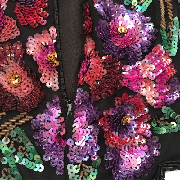 Lawrence Kazan, New York City Exquisite Sequined Beaded Top! NWOT - Picture 7 of 16